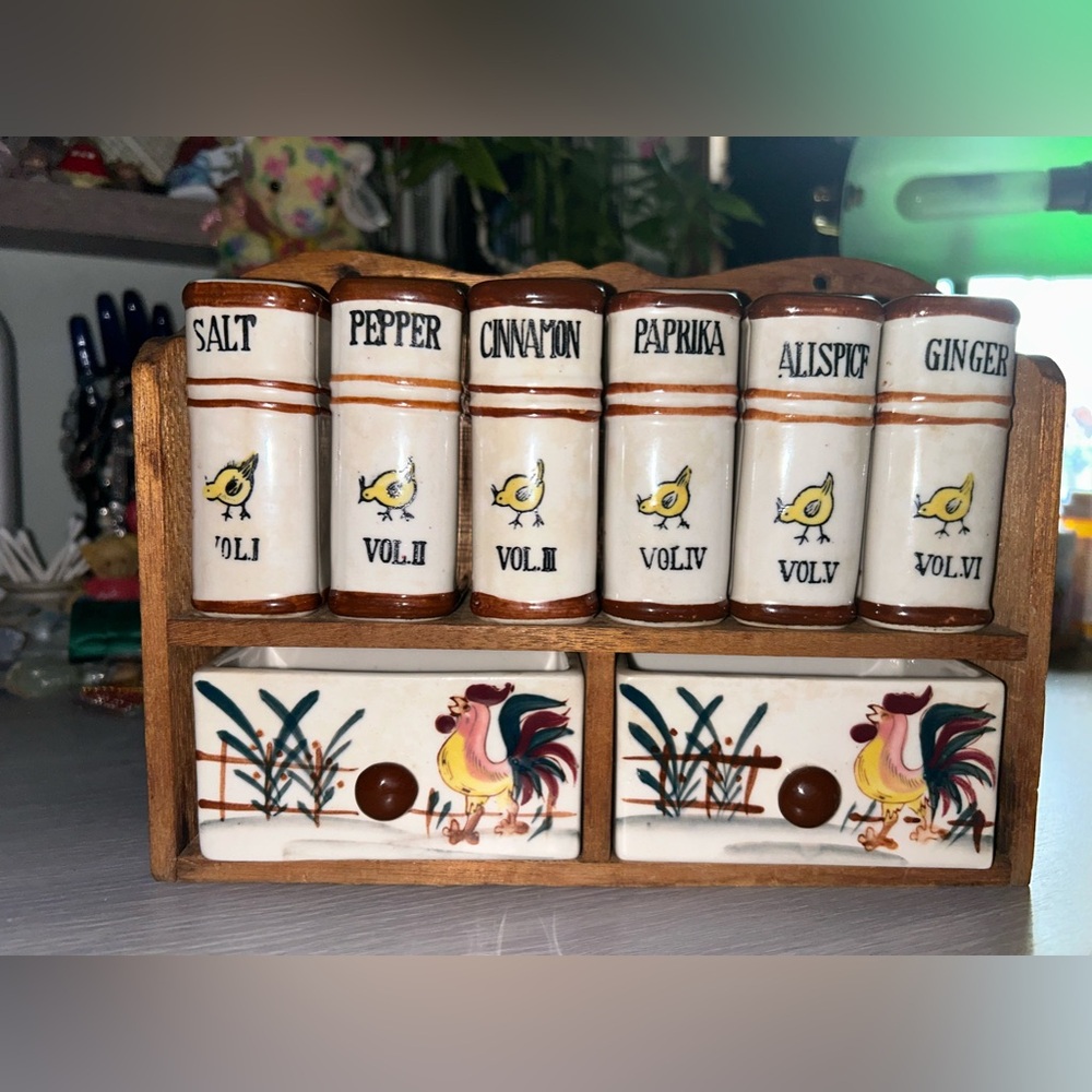 Vintage Japan Fred Roberts spice rack
